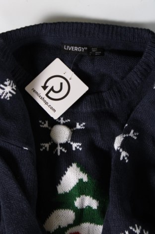 Мъжки пуловер Livergy, Размер L, Цвят Син, Цена 13,92 лв.