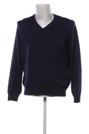 Мъжки пуловер Maerz Muenchen, Размер L, Цвят Син, Цена 75,84 лв.