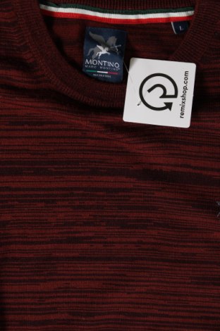 Мъжки пуловер Marc Montino, Размер L, Цвят Червен, Цена 47,74 лв.