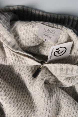Мъжки пуловер Marks & Spencer, Размер M, Цвят Сив, Цена 10,80 лв.