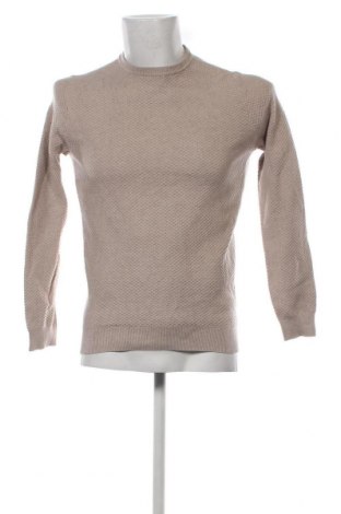 Мъжки пуловер Massimo Dutti, Размер S, Цвят Бежов, Цена 45,05 лв.