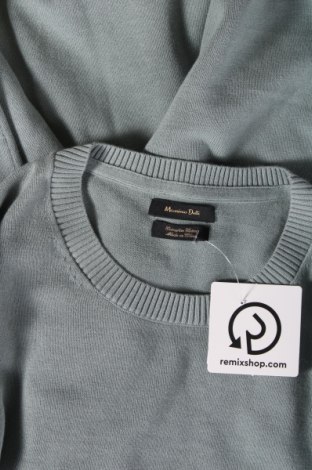 Ανδρικό πουλόβερ Massimo Dutti, Μέγεθος L, Χρώμα Πράσινο, Τιμή 31,68 €
