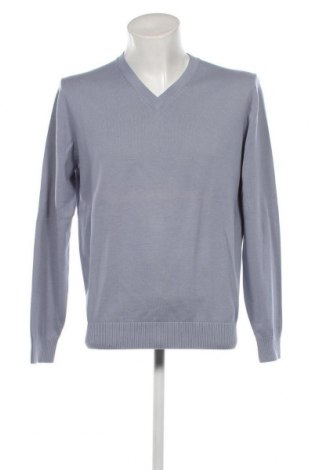 Мъжки пуловер Massimo Dutti, Размер L, Цвят Син, Цена 37,16 лв.
