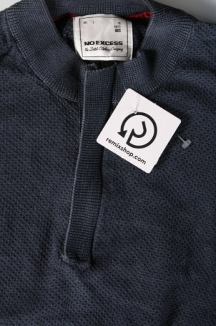 Ανδρικό πουλόβερ No Excess, Μέγεθος L, Χρώμα Μπλέ, Τιμή 8,61 €