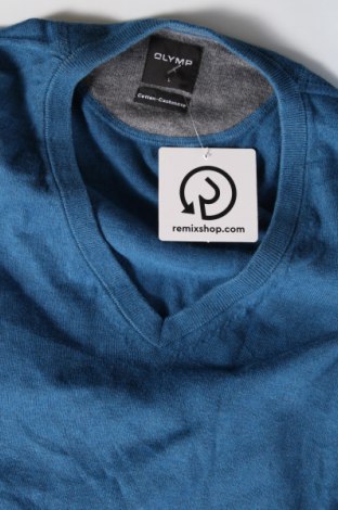 Ανδρικό πουλόβερ Olymp, Μέγεθος L, Χρώμα Μπλέ, Τιμή 25,90 €