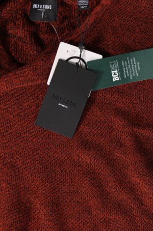Мъжки пуловер Only & Sons, Размер XS, Цвят Кафяв, Цена 16,10 лв.