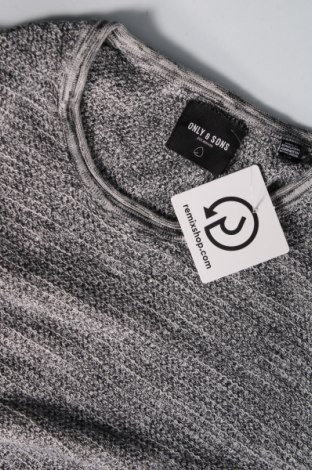 Ανδρικό πουλόβερ Only & Sons, Μέγεθος L, Χρώμα Γκρί, Τιμή 8,61 €