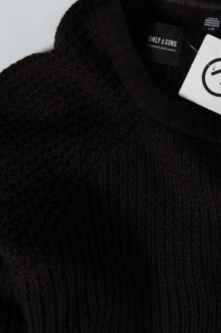 Мъжки пуловер Only & Sons, Размер L, Цвят Черен, Цена 14,50 лв.