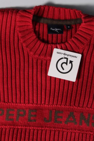 Herrenpullover Pepe Jeans, Größe M, Farbe Rot, Preis 17,26 €