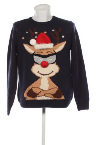 Мъжки пуловер Primark, Размер L, Цвят Син, Цена 15,66 лв.
