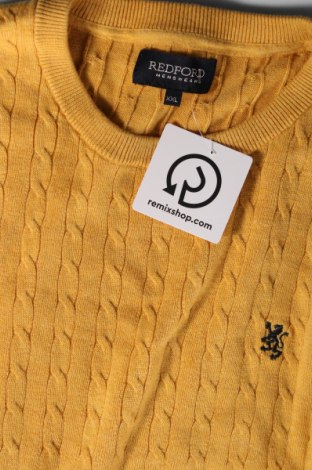 Ανδρικό πουλόβερ Redford, Μέγεθος XXL, Χρώμα Κίτρινο, Τιμή 6,46 €