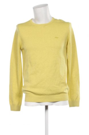 Мъжки пуловер S.Oliver, Размер M, Цвят Жълт, Цена 32,40 лв.