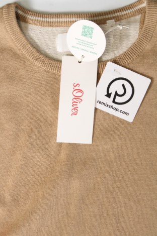 Ανδρικό πουλόβερ S.Oliver, Μέγεθος L, Χρώμα  Μπέζ, Τιμή 37,11 €