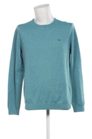 Мъжки пуловер S.Oliver, Размер L, Цвят Син, Цена 25,20 лв.
