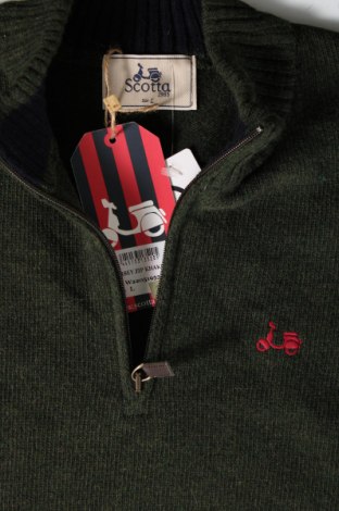 Мъжки пуловер Scotta 1985, Размер L, Цвят Зелен, Цена 41,58 лв.