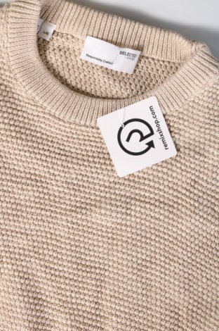 Pánsky sveter  Selected Homme, Veľkosť L, Farba Béžová, Cena  6,58 €