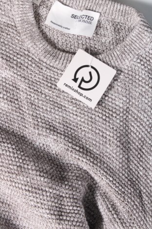 Ανδρικό πουλόβερ Selected Homme, Μέγεθος L, Χρώμα Γκρί, Τιμή 7,18 €