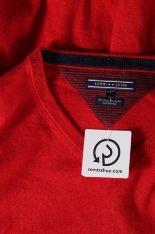 Мъжки пуловер Tommy Hilfiger, Размер L, Цвят Червен, Цена 68,06 лв.