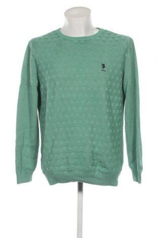 Męski sweter U.S. Polo Assn., Rozmiar XL, Kolor Zielony, Cena 72,68 zł