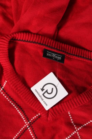 Мъжки пуловер Van Vaan, Размер XL, Цвят Червен, Цена 14,50 лв.