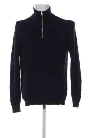 Мъжки пуловер Zara, Размер L, Цвят Син, Цена 32,00 лв.
