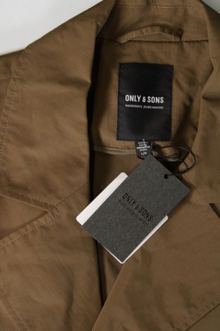 Мъжки шлифер Only & Sons, Размер L, Цвят Бежов, Цена 120,00 лв.