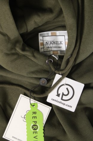 Мъжки суичър SikSilk, Размер XS, Цвят Зелен, Цена 29,58 лв.