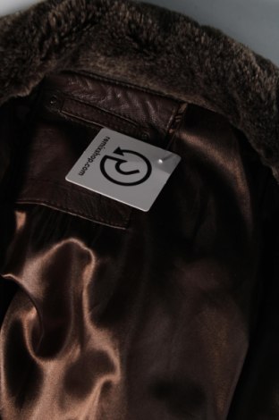 Мъжко кожено яке, Размер XL, Цвят Кафяв, Цена 63,13 лв.