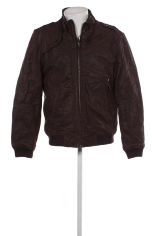 Pánska kožená bunda  ! Solid, Veľkosť XL, Farba Hnedá, Cena  57,88 €