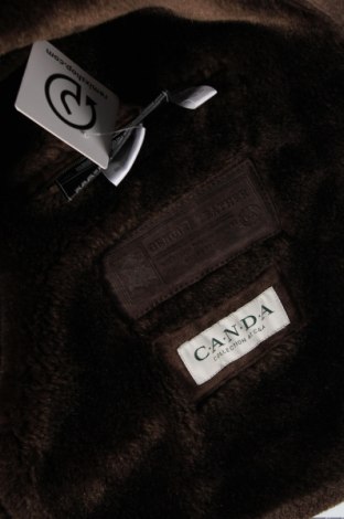 Мъжко кожено яке Canda, Размер M, Цвят Кафяв, Цена 107,00 лв.