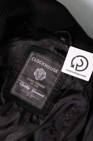 Pánska kožená bunda  Clockhouse, Veľkosť L, Farba Čierna, Cena  60,67 €