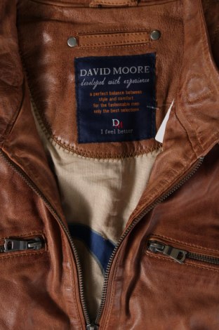 Pánská kožená bunda  David Moore, Velikost L, Barva Hnědá, Cena  3 495,00 Kč