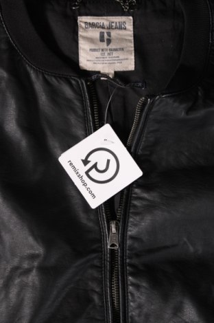 Ανδρικό δερμάτινο μπουφάν Garcia Jeans, Μέγεθος M, Χρώμα Μαύρο, Τιμή 24,12 €