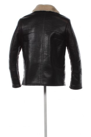Pánska kožená bunda  H&M, Veľkosť M, Farba Čierna, Cena  23,61 €