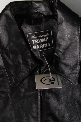 Мъжко кожено яке Ivanka Trump, Размер M, Цвят Черен, Цена 84,53 лв.