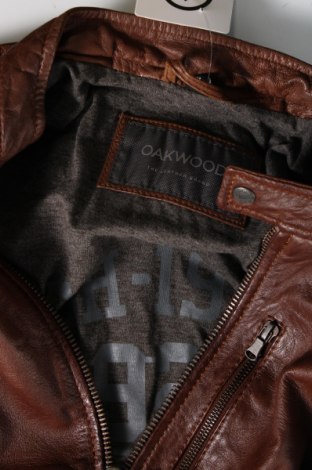 Pánska kožená bunda  Oakwood, Veľkosť M, Farba Hnedá, Cena  124,30 €