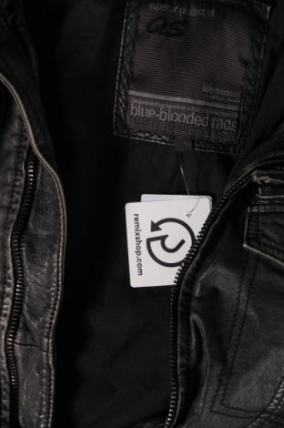 Pánska kožená bunda  Q/S by S.Oliver, Veľkosť L, Farba Sivá, Cena  57,88 €