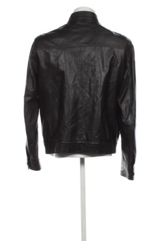 Ανδρικό δερμάτινο μπουφάν S.Oliver, Μέγεθος XL, Χρώμα Μαύρο, Τιμή 73,41 €