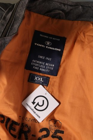 Ανδρικό δερμάτινο μπουφάν Tom Du, Μέγεθος XXL, Χρώμα Γκρί, Τιμή 41,40 €