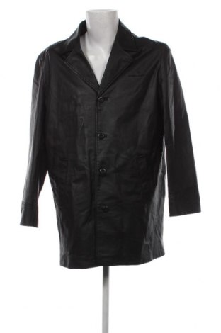 Ανδρικό δερμάτινο μπουφάν Tom Tailor, Μέγεθος XL, Χρώμα Μαύρο, Τιμή 35,38 €