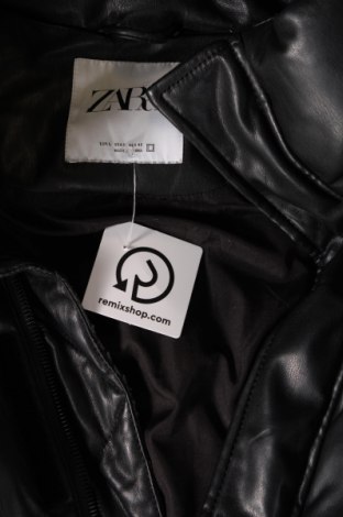 Herren Lederjacke Zara, Größe L, Farbe Schwarz, Preis 32,97 €