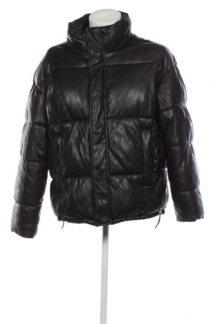 Ανδρικό δερμάτινο μπουφάν Zara, Μέγεθος L, Χρώμα Μαύρο, Τιμή 34,66 €