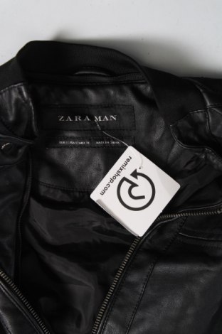 Pánská kožená bunda  Zara Man, Velikost S, Barva Černá, Cena  654,00 Kč