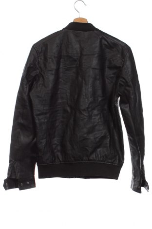 Мъжко кожено яке Zara Man, Размер S, Цвят Черен, Цена 41,00 лв.