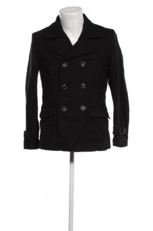 Мъжко палто H&M, Размер M, Цвят Черен, Цена 42,80 лв.
