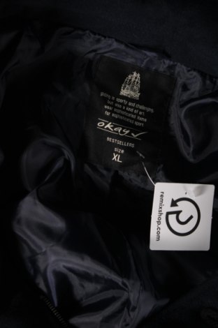 Ανδρικά παλτό Okay, Μέγεθος XL, Χρώμα Μπλέ, Τιμή 27,14 €
