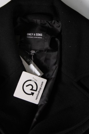 Ανδρικά παλτό Only & Sons, Μέγεθος M, Χρώμα Μαύρο, Τιμή 39,90 €