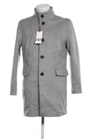 Palton de bărbați Zara, Mărime L, Culoare Gri, Preț 447,37 Lei