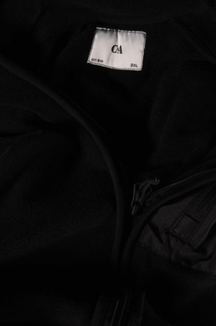 Ανδρική ζακέτα fleece C&A, Μέγεθος 3XL, Χρώμα Μαύρο, Τιμή 24,12 €