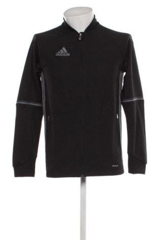Ανδρική αθλητική ζακέτα Adidas, Μέγεθος S, Χρώμα Μαύρο, Τιμή 39,00 €